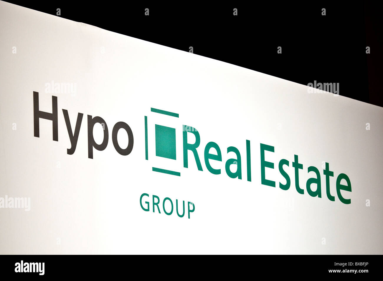 Logo der Hypo Real Estate Holding AG Stockfoto