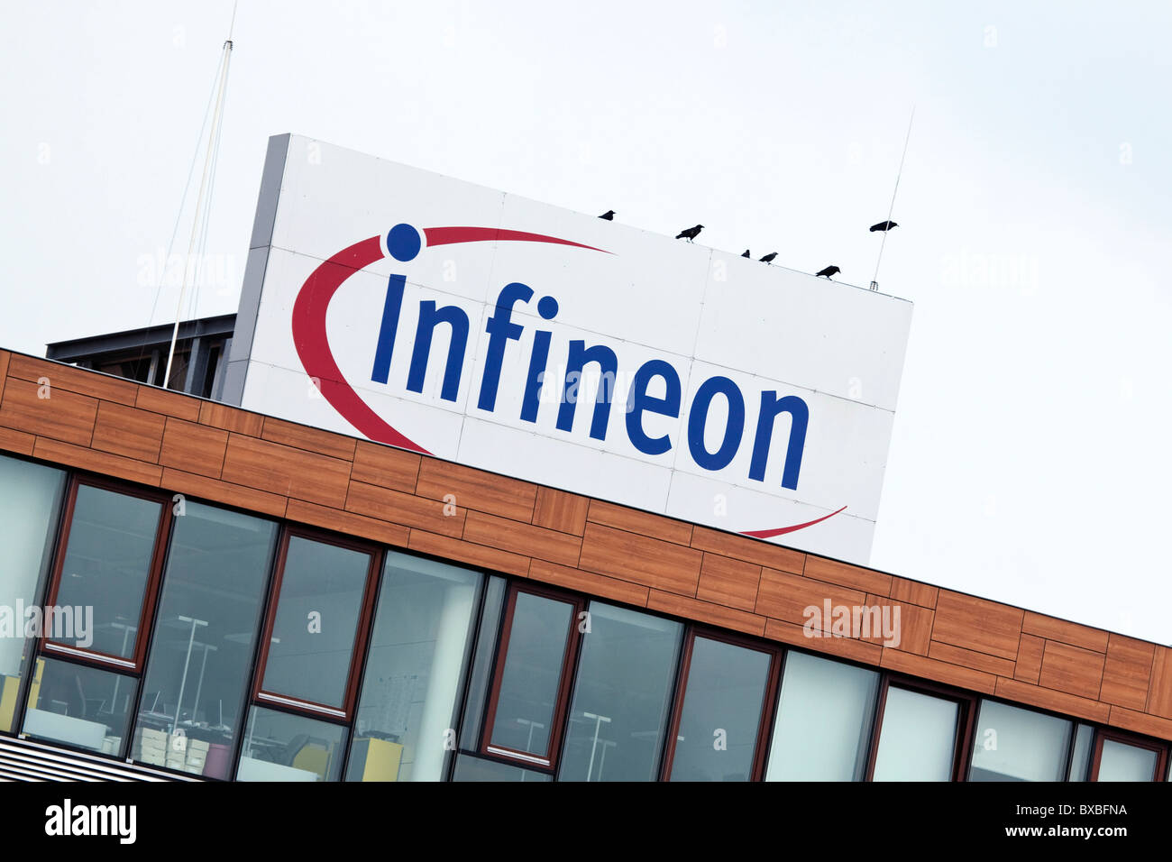 Hauptsitz der Infineon Technologies AG, Neubiberg bei München, Bayern, Deutschland, Europa Stockfoto