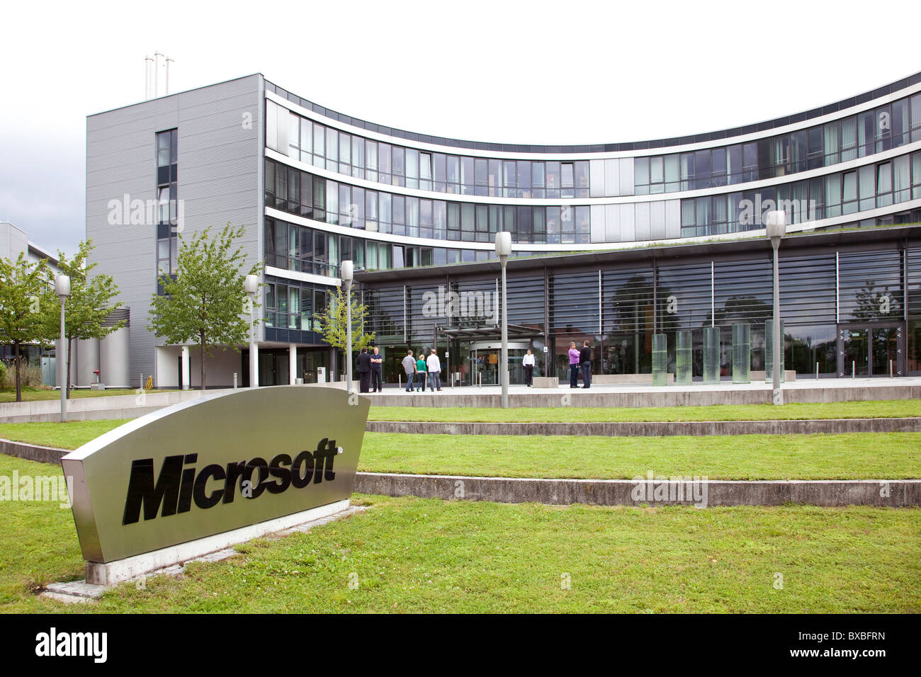 Sitz der Firma Microsoft für Deutschland und Europa in Unterschleißheim in der Nähe in der Nähe von München, Bayern, Deutschland, Europa Stockfoto