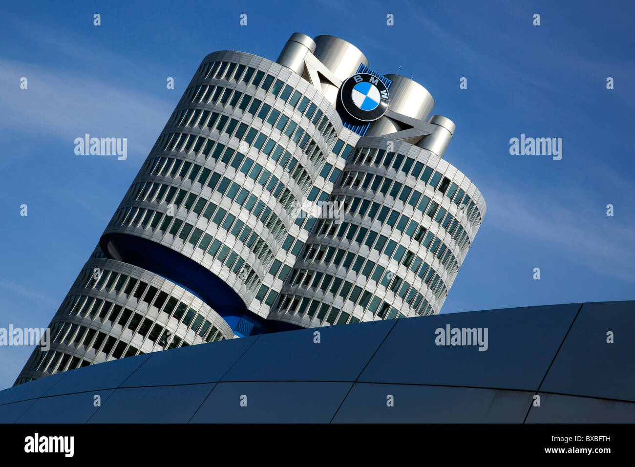 Sitz der BMW AG, München, Bayern, Deutschland, Europa Stockfoto
