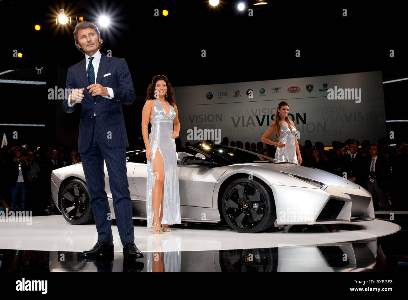 Stephan Winkelmann, Vorsitzender der Geschäftsleitung bei Medichem Lamborghini, Volkswagen AG, Einführung der Lamborghini Reventon Stockfoto