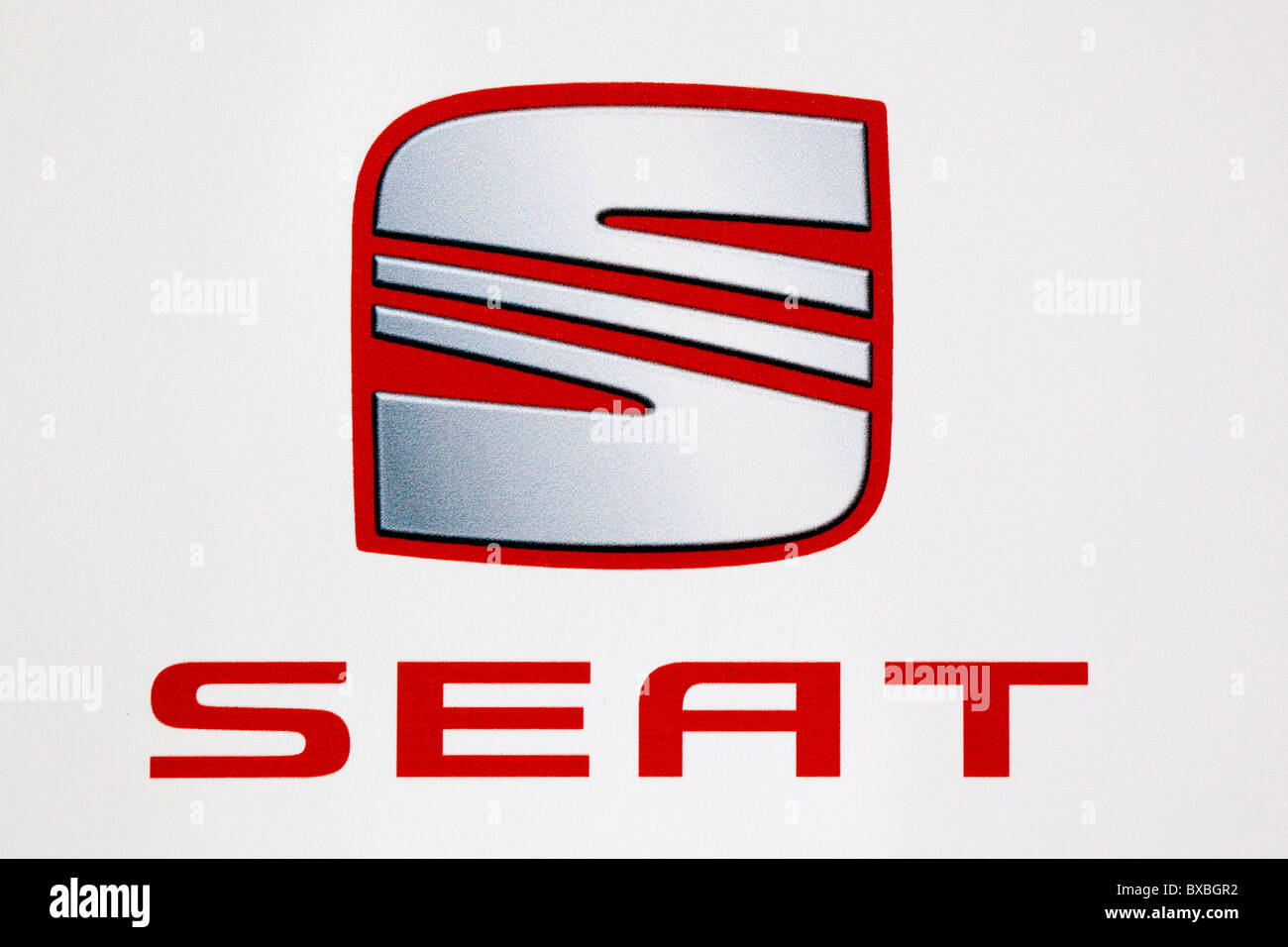 Logo der Marke Seat Auto Stockfoto