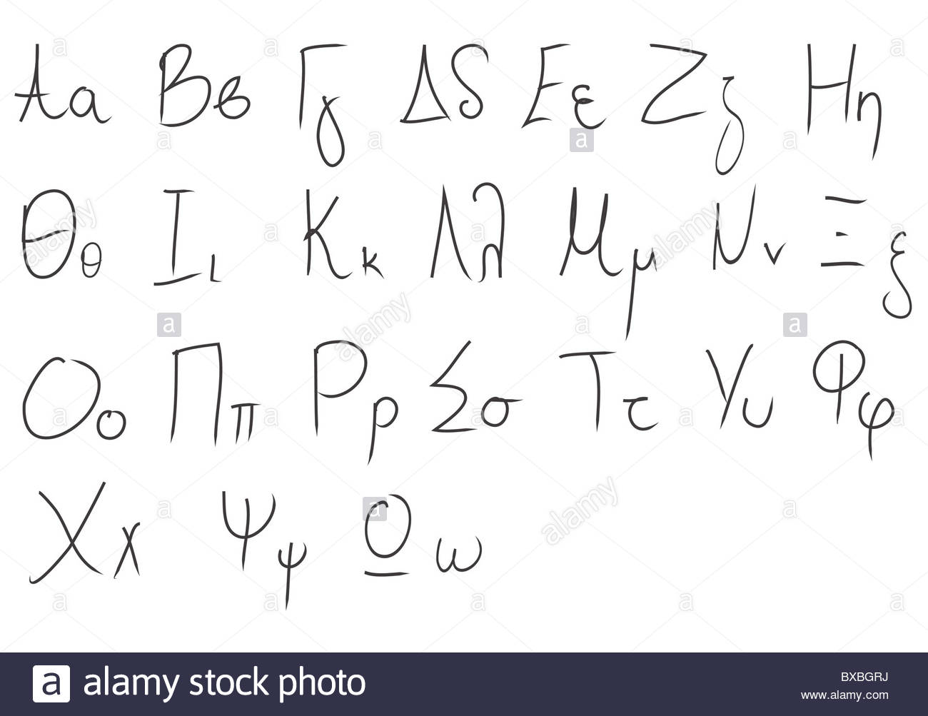 Ancient Greek Alphabet Stockfotos & Ancient Greek Alphabet Bilder Alamy