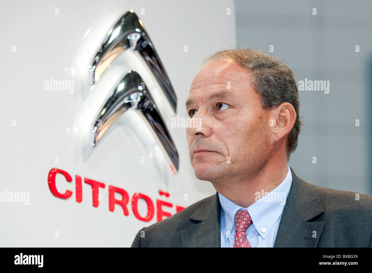 Frédéric Banzet, Vorstandsmitglied der PSA-Gruppe und Citroen Marke, bei der 63. Internationale Automobilausstellung International Stockfoto