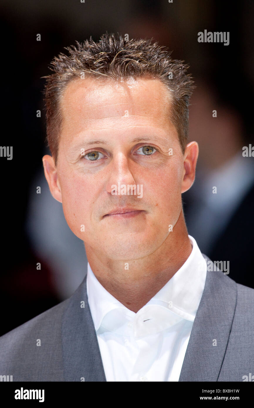 Michael Schumacher, ehemaliger Formel1-Rennfahrer und Ferrari-Consultant bei der 63. Internationale Automobilausstellung Stockfoto