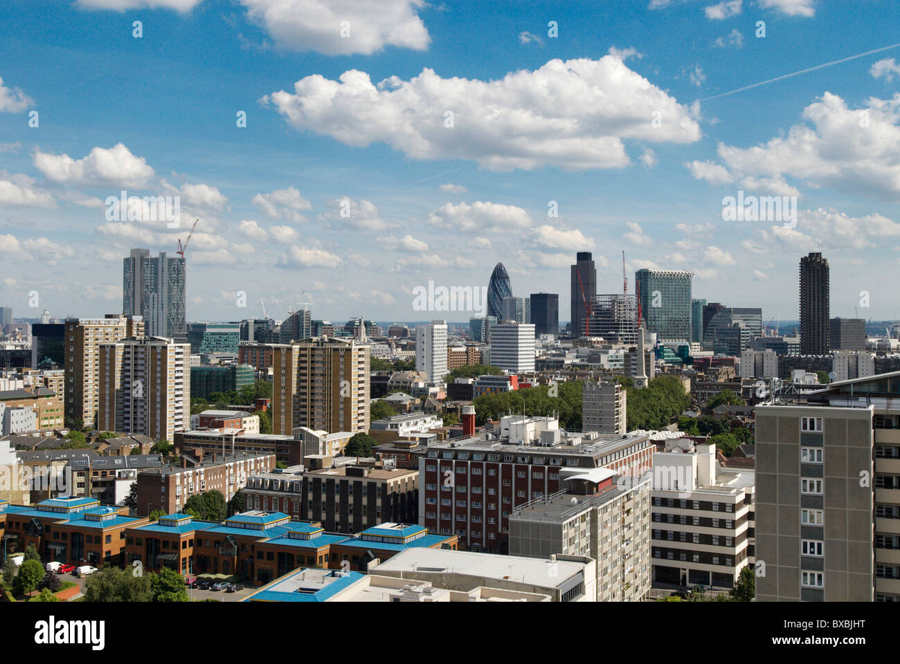 Skyline von Stadt von London UK Stockfoto