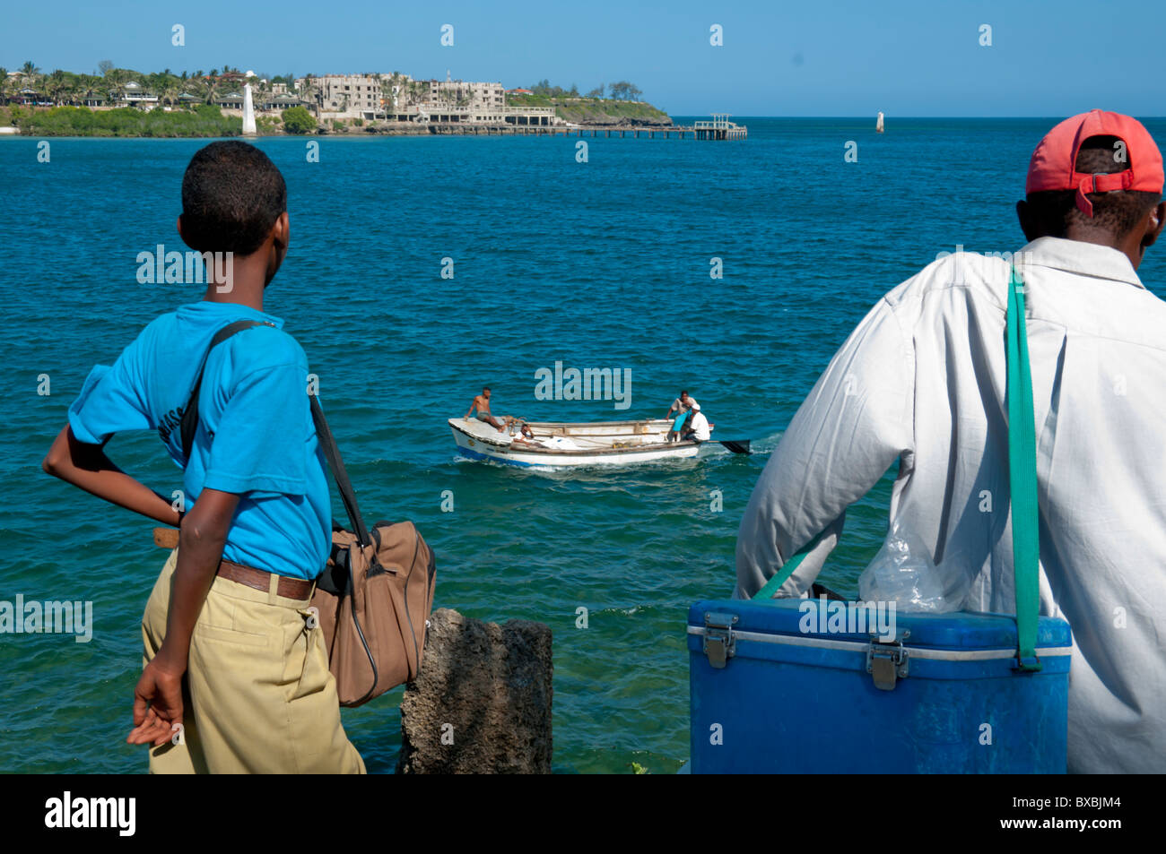 Ost-Afrika, Kenia, Mombasa am Wasser Stockfoto