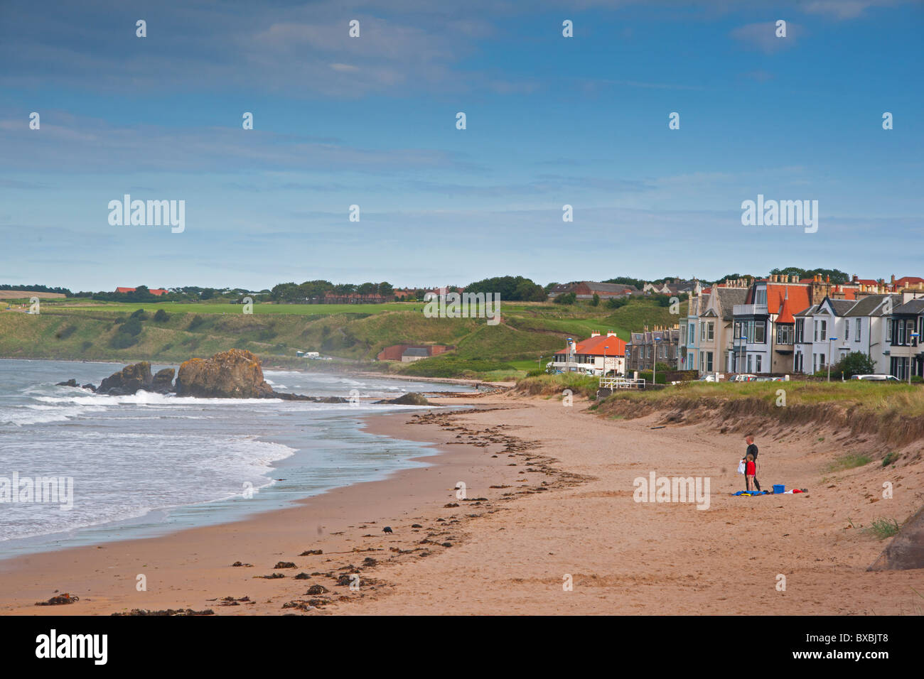 North Berwick Beach, West Lothian, Schottland, August 2010 Stockfoto