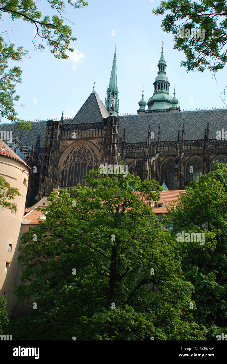 Prag, Sommer, blauer Himmel Stockfoto