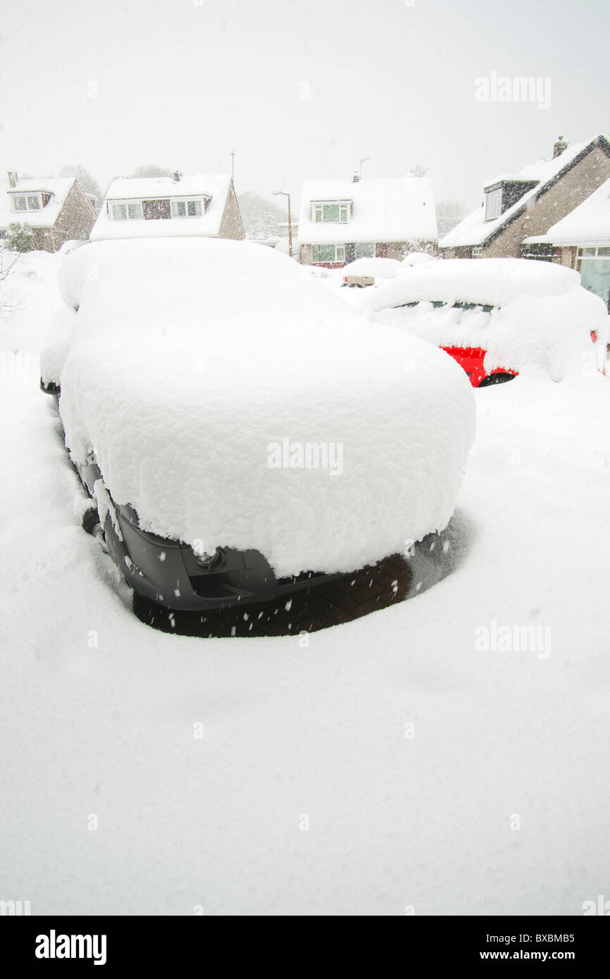 Tiefschnee, Schottland, Dezember 2010 Stockfoto