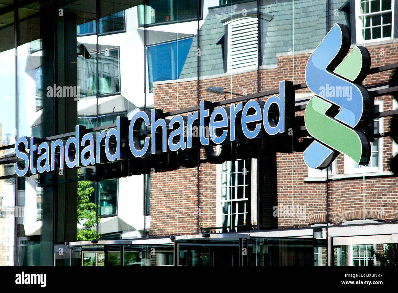 Hauptsitz der Standard Chartered Bank in London, England, Vereinigtes Königreich, Europa Stockfoto