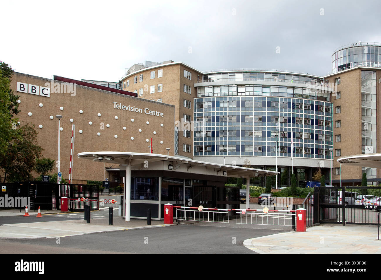 BBC-TV-Kanal, broadcasting Centre in London, England, Vereinigtes Königreich, Europa Stockfoto