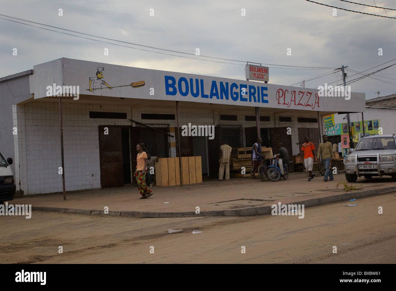 Avenue De La Paix, Poto-Poto, Brazzaville, Republik Kongo, Afrika Stockfoto