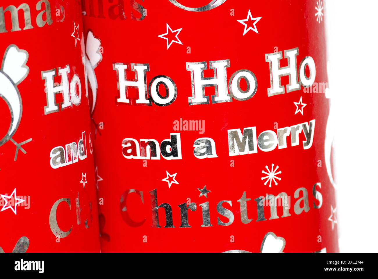 Christmas message ho ho ho Stockfoto