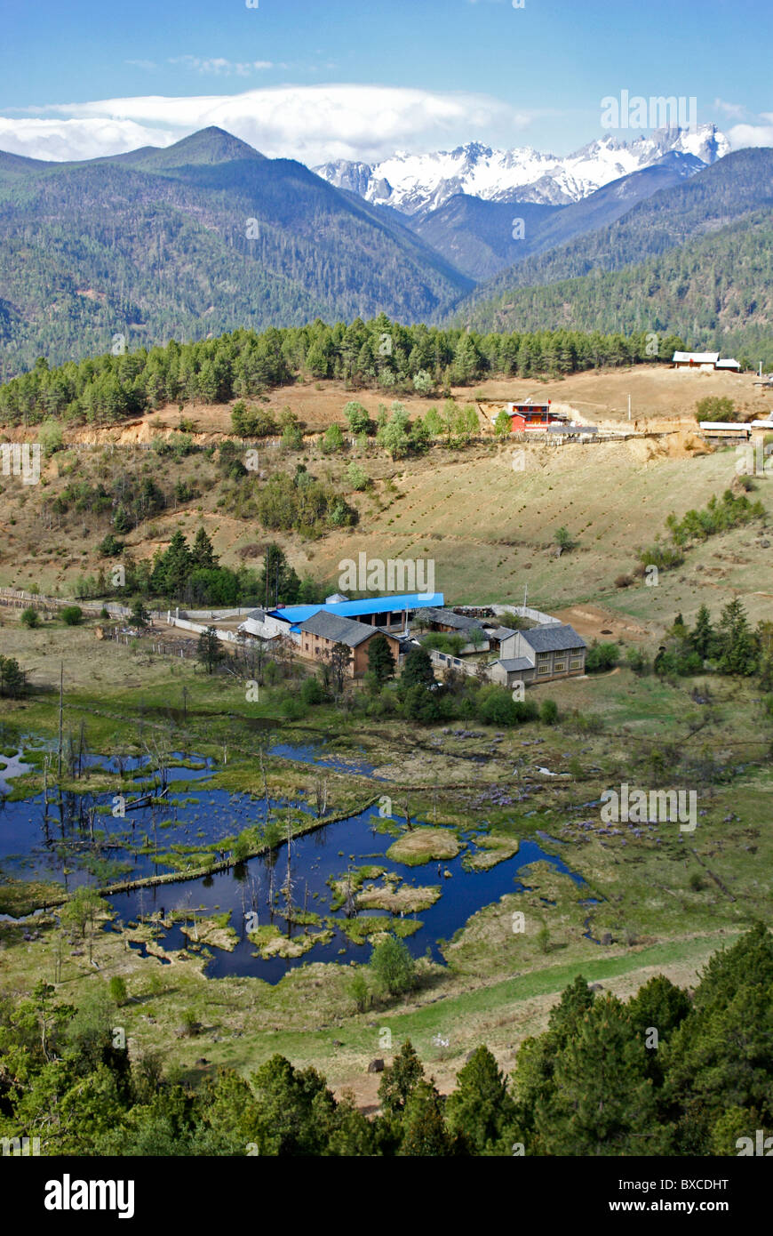 Abuji Berg im Himalaya, Shangri-La, Yunnan, China Stockfoto