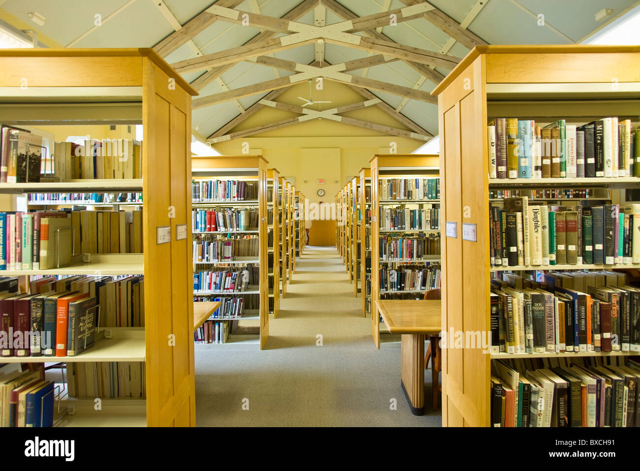Innenraum Der Bibliothek An Der American High School