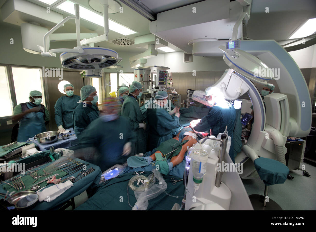 Herzchirurgie am Deutschen Herzzentrum im Virchow-Klinikum, Berlin, Deutschland Stockfoto