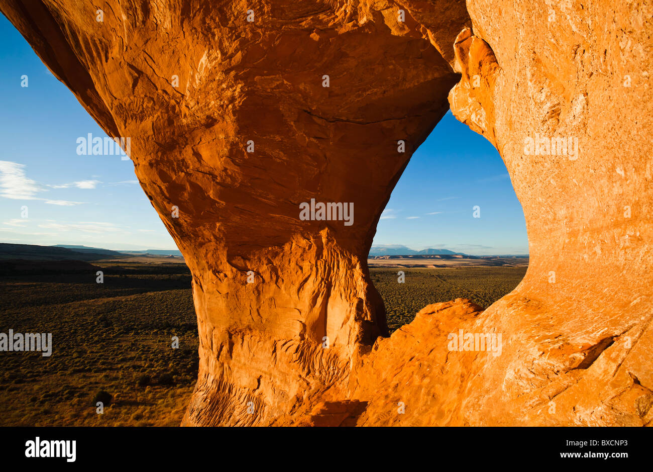Looking Glass Arch, Looking Glass Rock, südöstlichen Utah, USA. Stockfoto