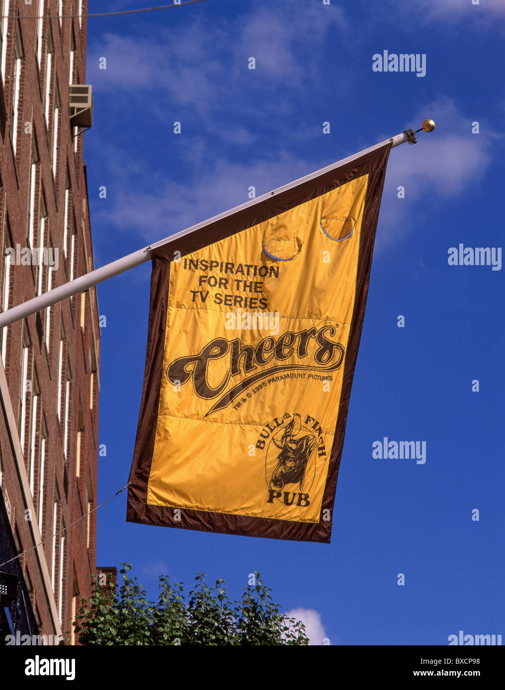 "TV Cheers" bar Zeichen, Boston, Massachusetts, Vereinigte Staaten von Amerika Stockfoto