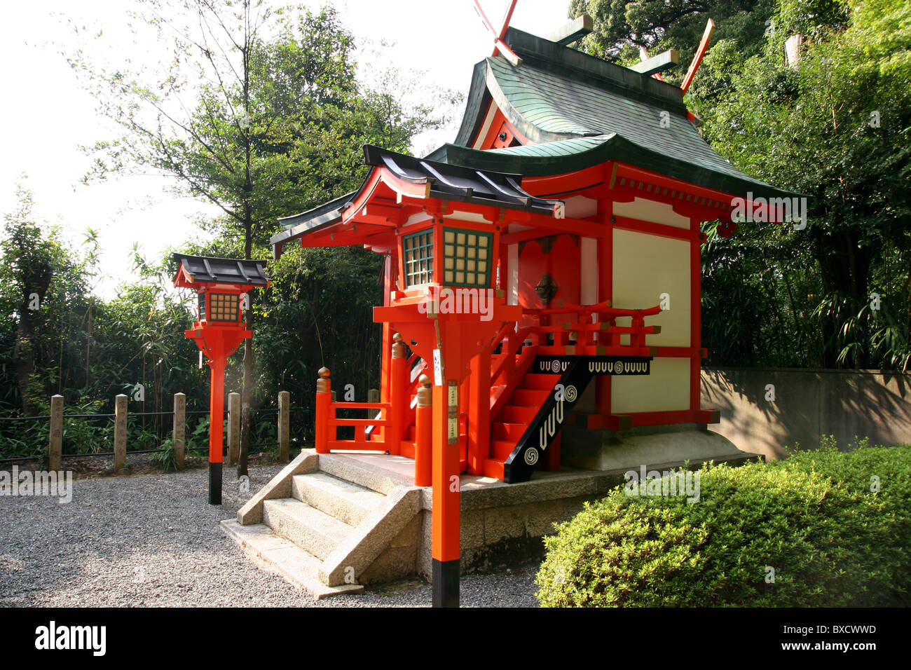 Kleinen Shinto-Schrein in Kyoto Japan Stockfoto