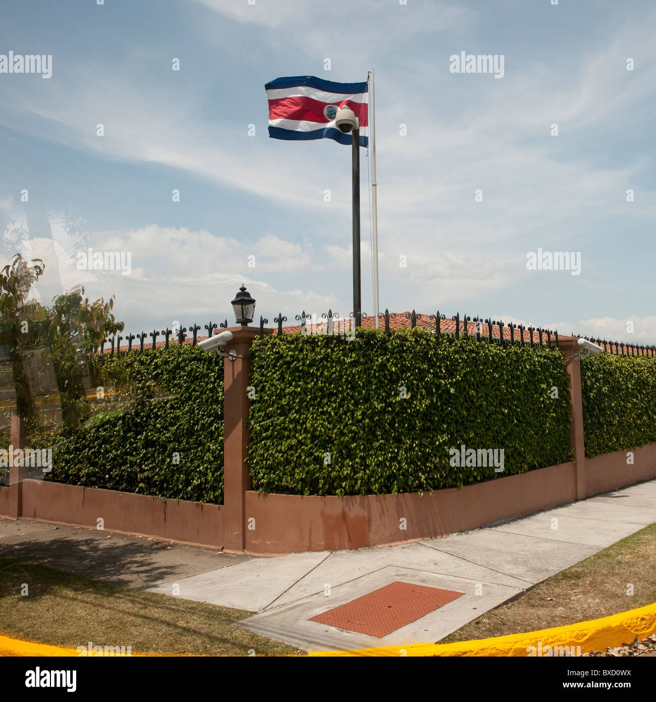 Die Außenwand des Haus des Präsidenten in San Jose Costa Rica Stockfoto