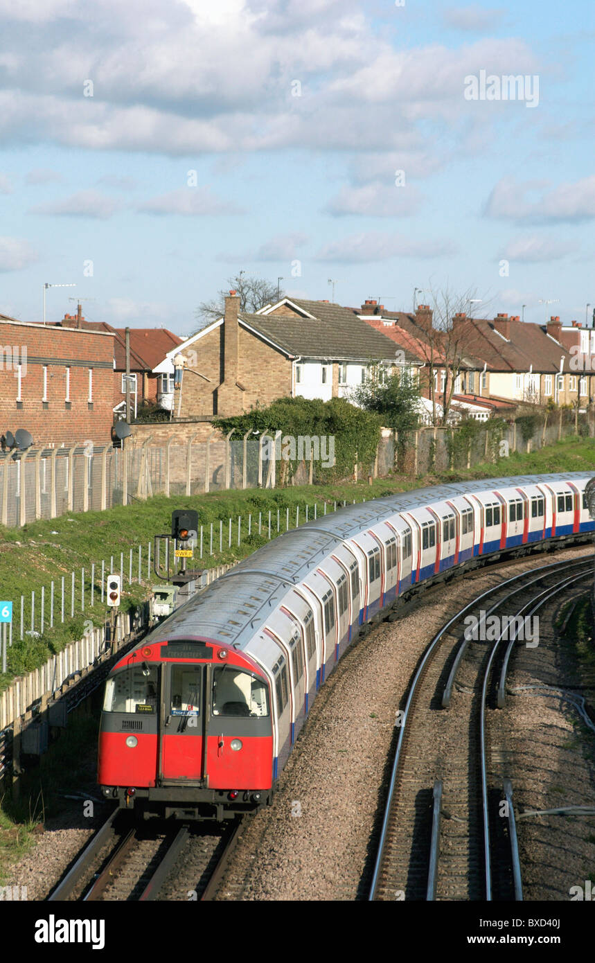 U-Bahn auf die Picadilly Line West London UK Stockfoto