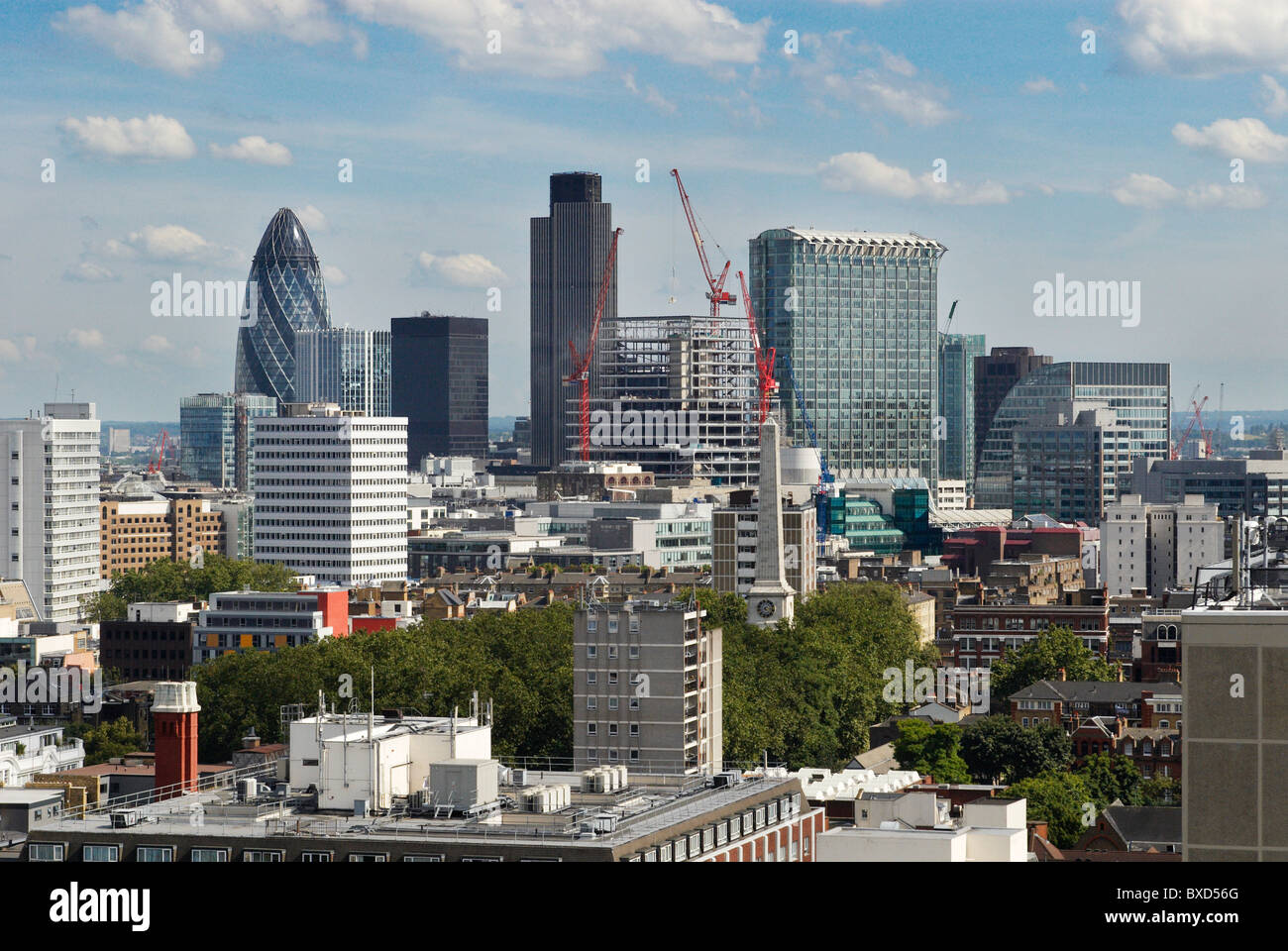 Skyline von Stadt von London UK Stockfoto