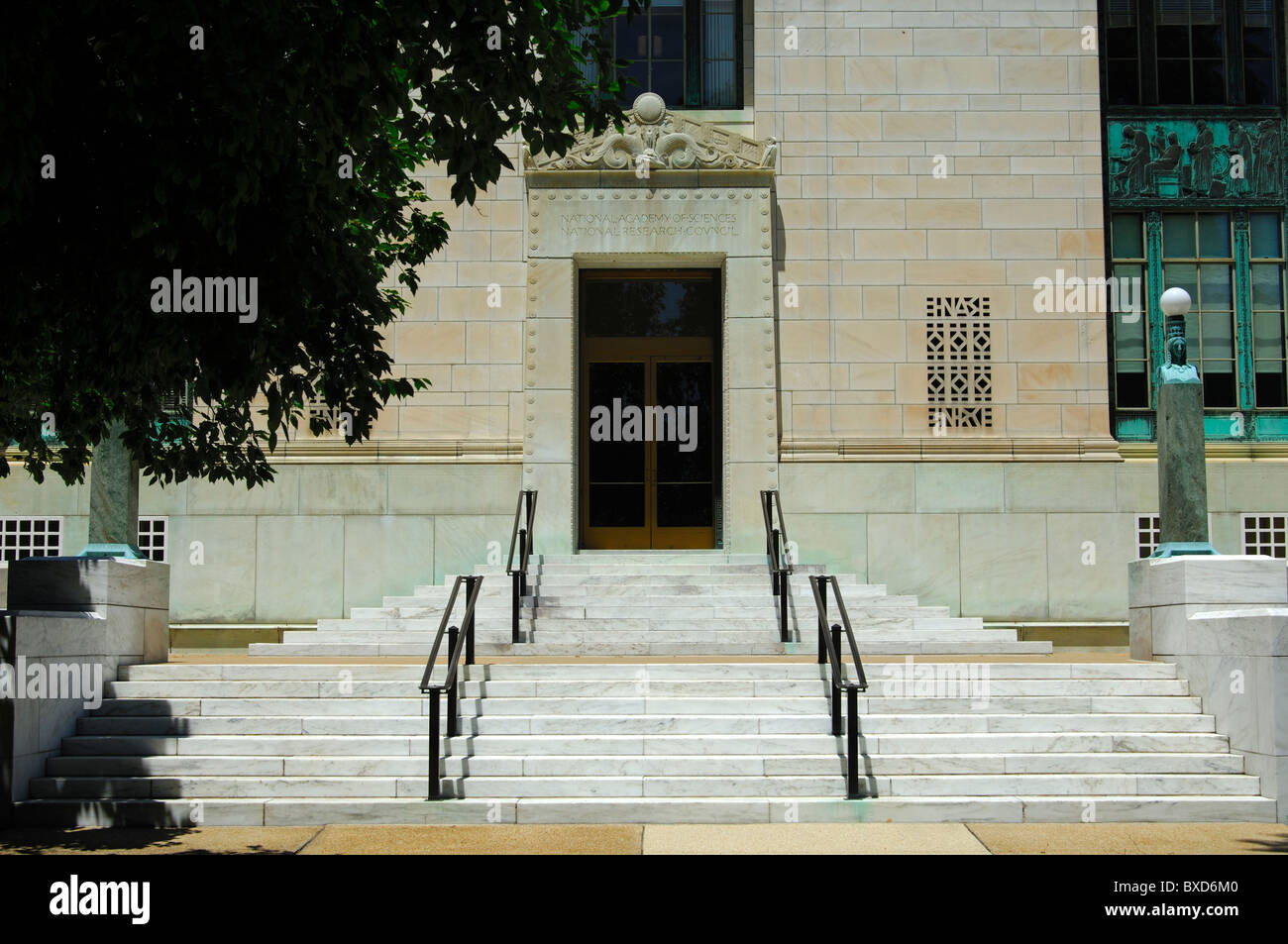 Eintritt in die National Academy of Sciences (NAS), historisches Gebäude in Washington, D.C., USA Stockfoto