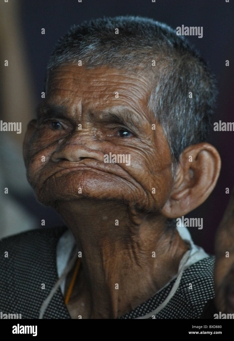 Kambodschanische Seniorin Stockfoto