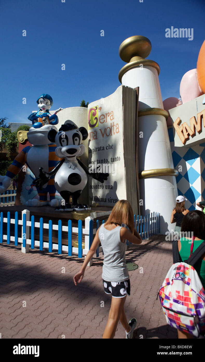 Gardaland Freizeitpark, Pescheira de Garda Italien Stockfoto