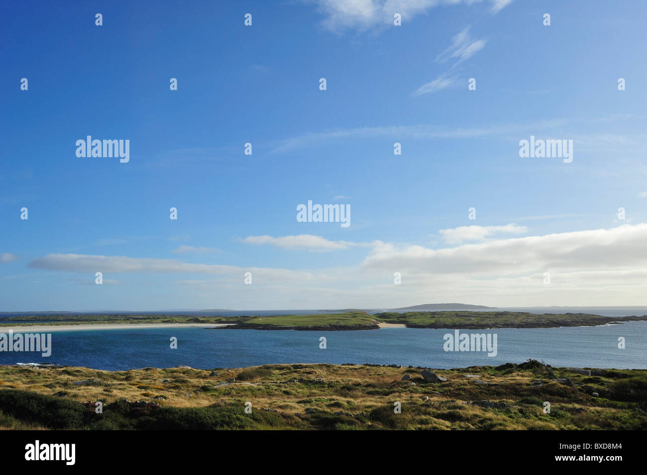 Gurteen Strand, Roundstone, County Galway, Connacht, Republik Irland Stockfoto