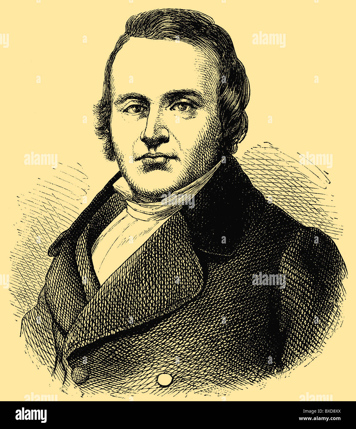 Louis Agassiz (1807 – 1873), schweizerisch-amerikanischen Zoologen, Glaziologe und Geologe Stockfoto