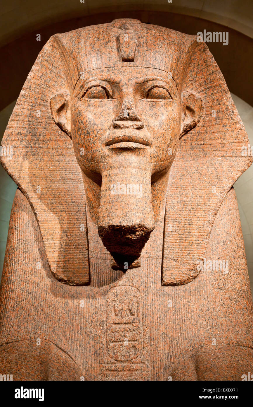 Vorderansicht der große Sphinx von Tanis Stockfoto
