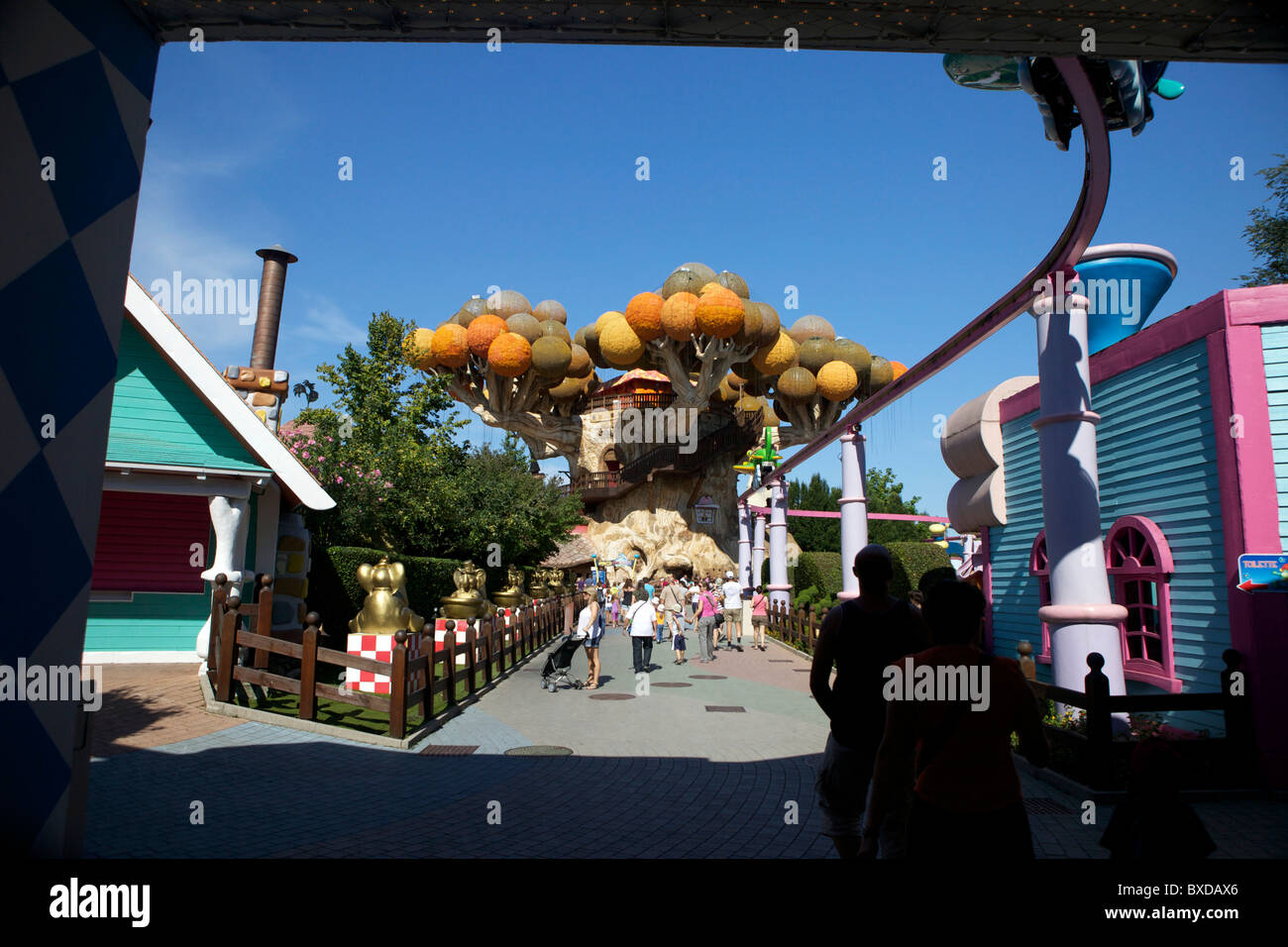 Gardaland Freizeitpark, Pescheira de Garda Italien Stockfoto