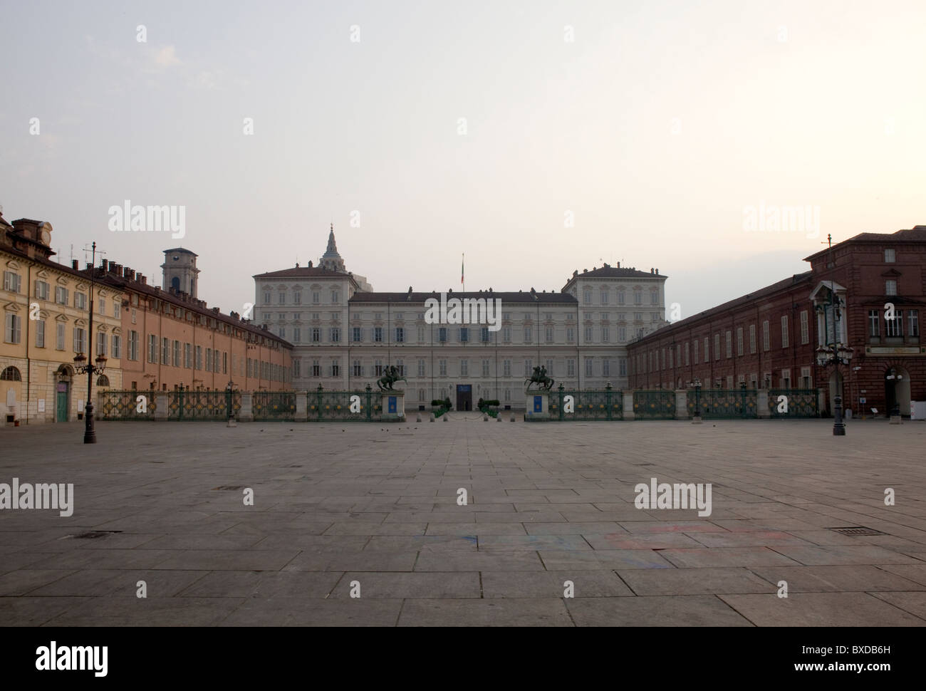 Palazzo Reale, Piazza Castello Torino Stockfoto