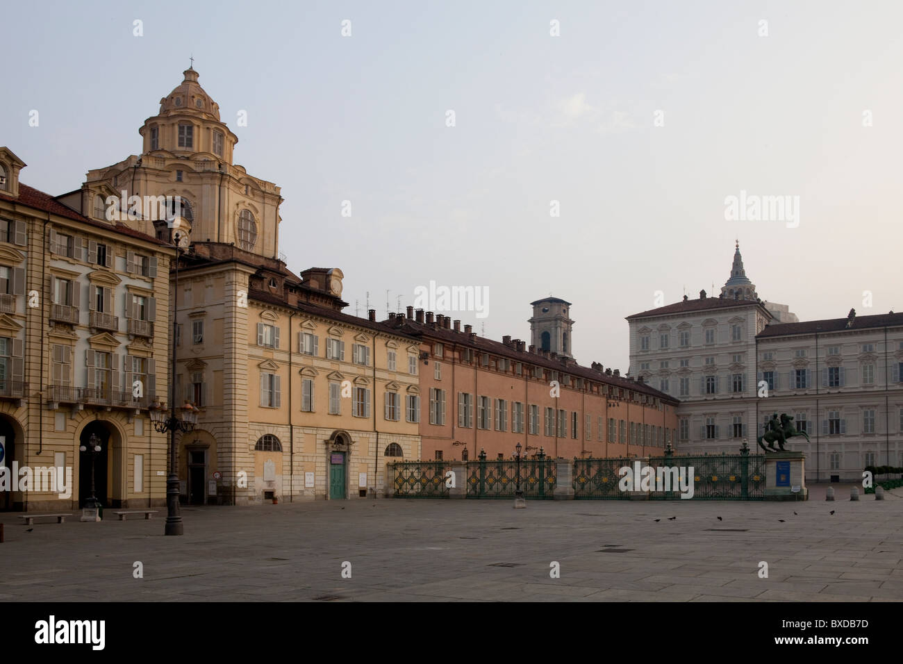 Palazzo Reale, Piazza Castello Torino Stockfoto