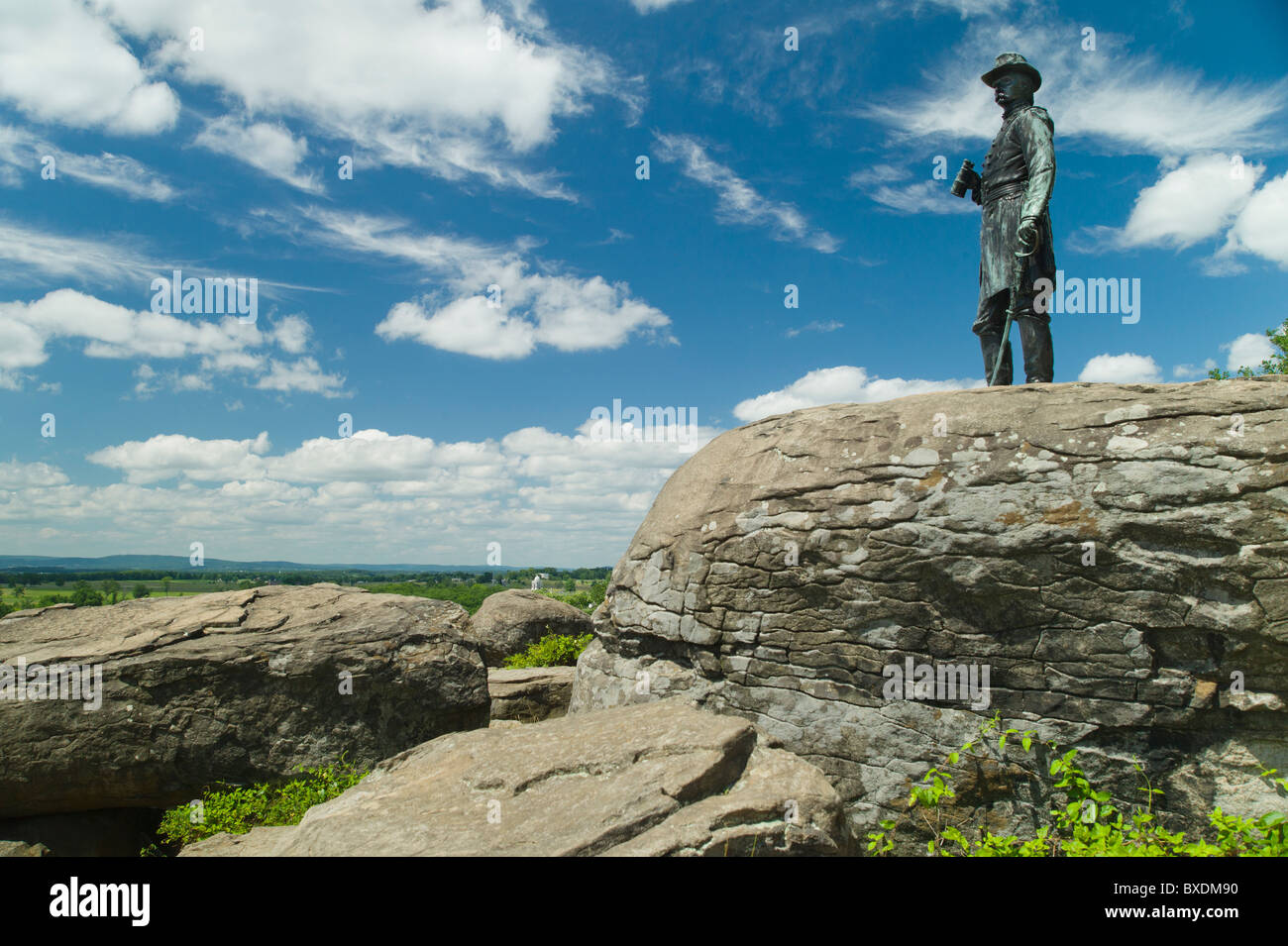 Statue am Gettysburg National Military Park Stockfoto