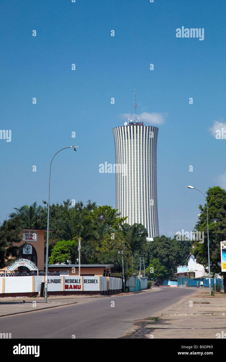 Tour Nabemba (Nabemba Turm), Brazzaville, Kongo, Afrika Repubcic Stockfoto