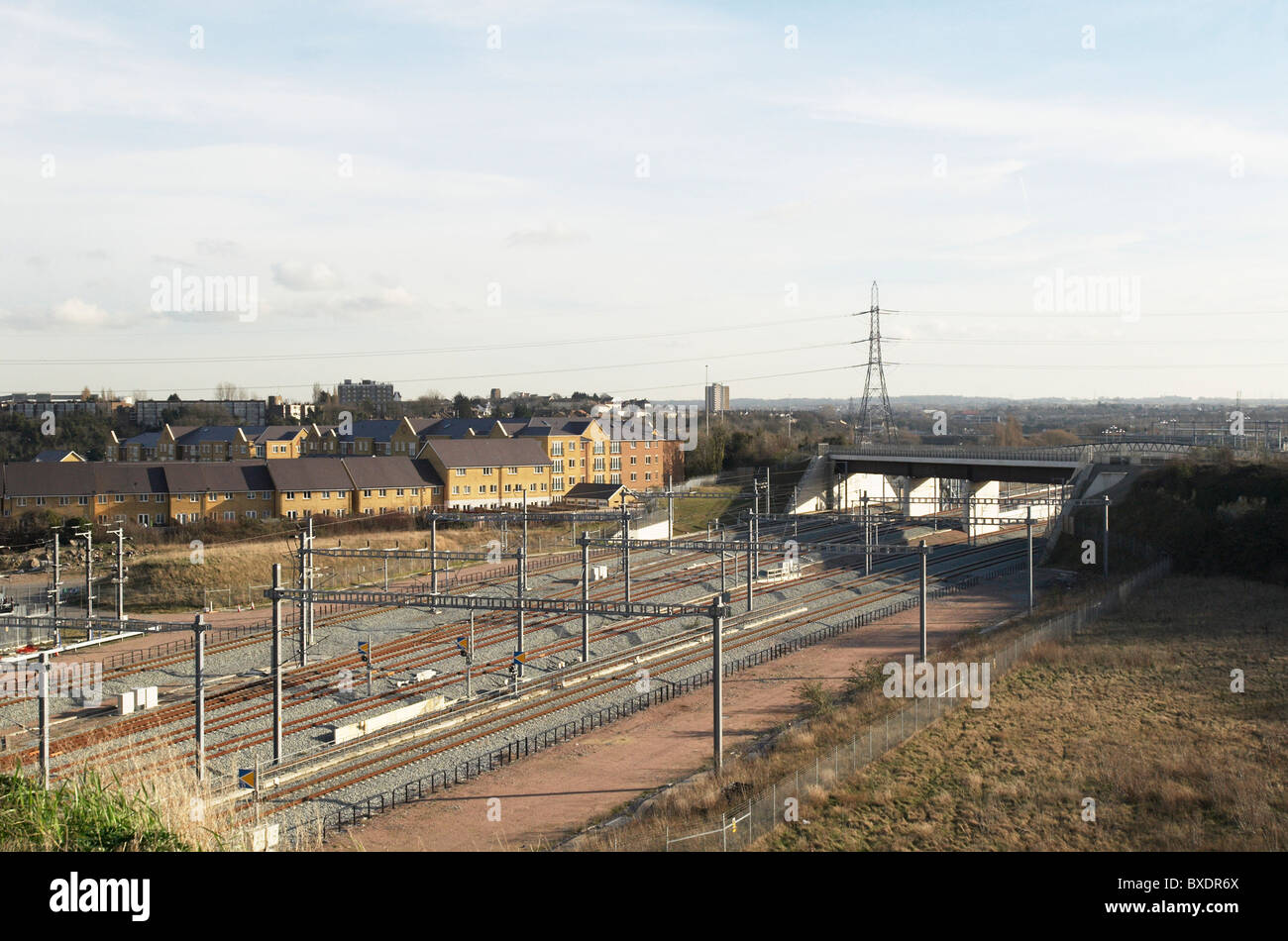 Highspeed 1 Channel Tunnel Rail Link Ebbsfleet Kent UK Stockfoto