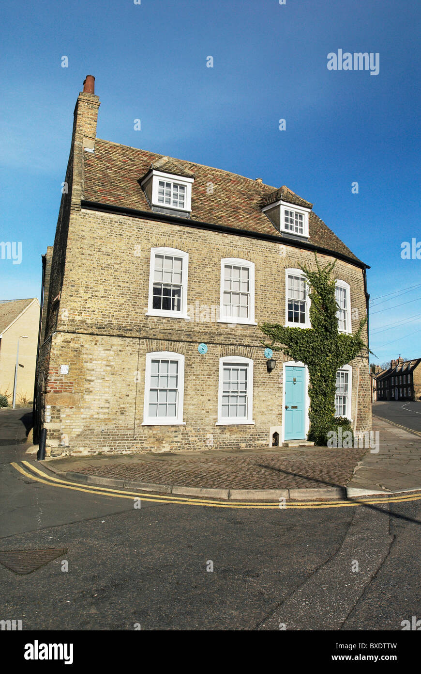 Stadthaus aus dem 18. Jahrhundert Ely Cambridgeshire UK Stockfoto