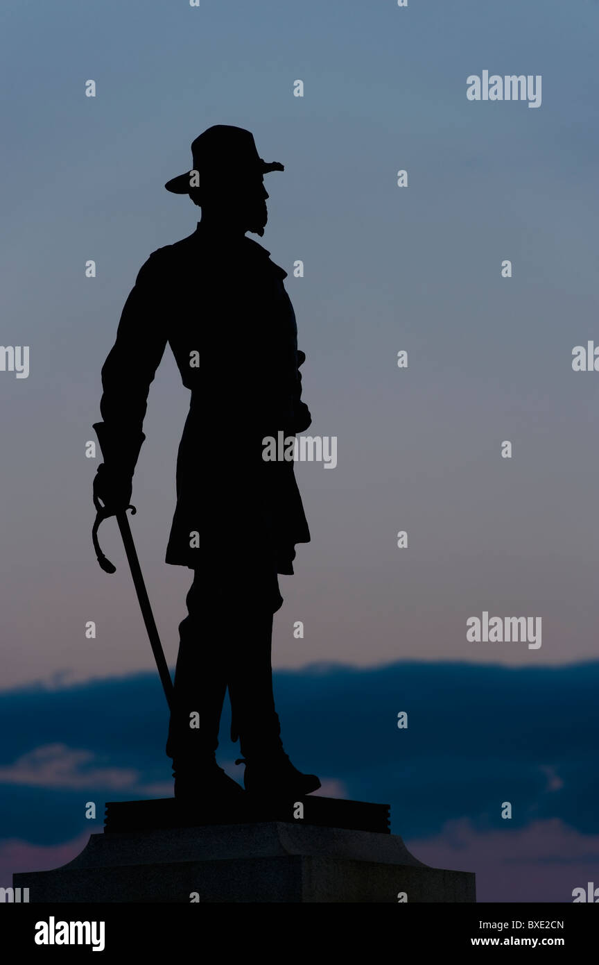 Statue von Brigadegeneral Alexander Webb Stockfoto