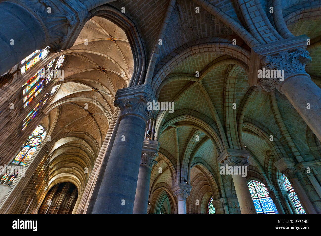 Die Basilika Saint-Denis, Saint-Denis, Seine-Saint-Denis, Frankreich Stockfoto