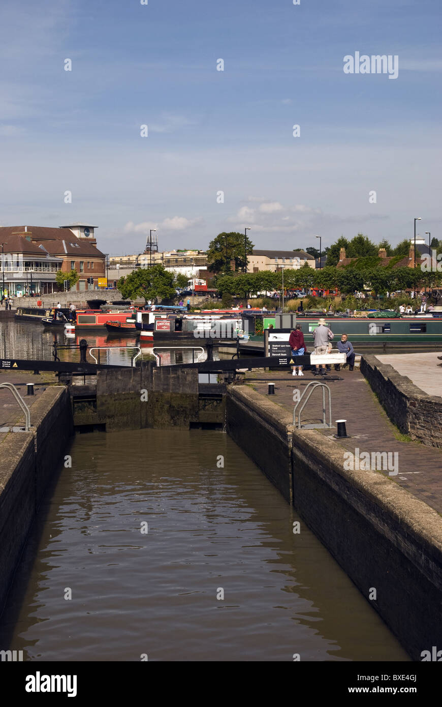 Bancroft Lock Stratford Stockfoto