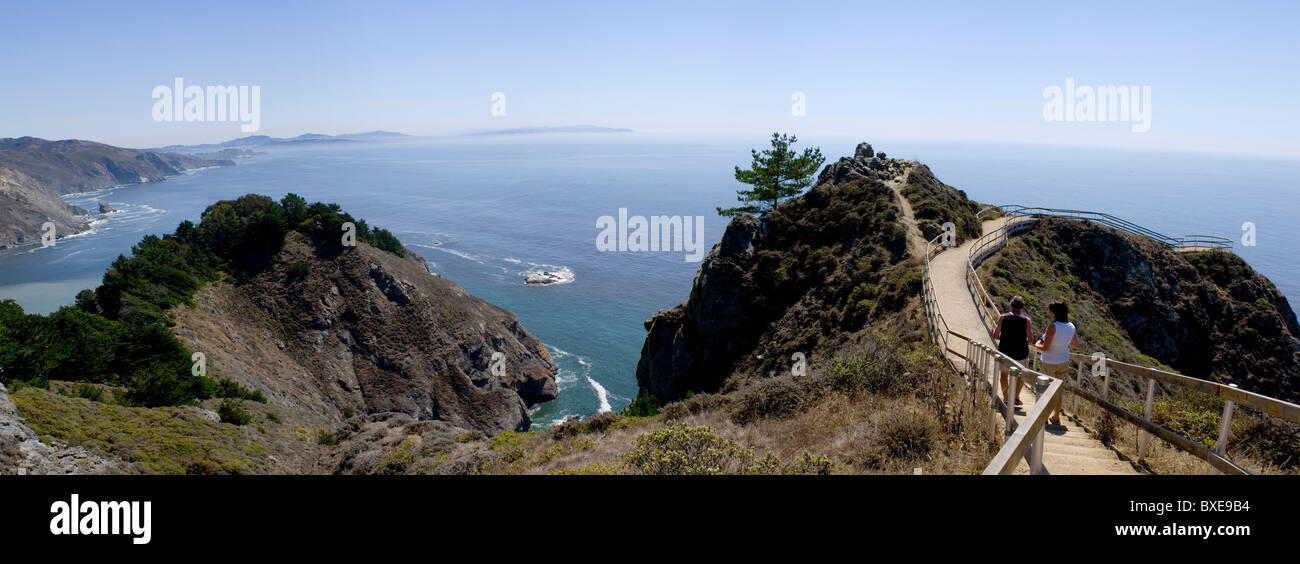 Muir Beach Overlook, Marin County, Kalifornien Stockfoto