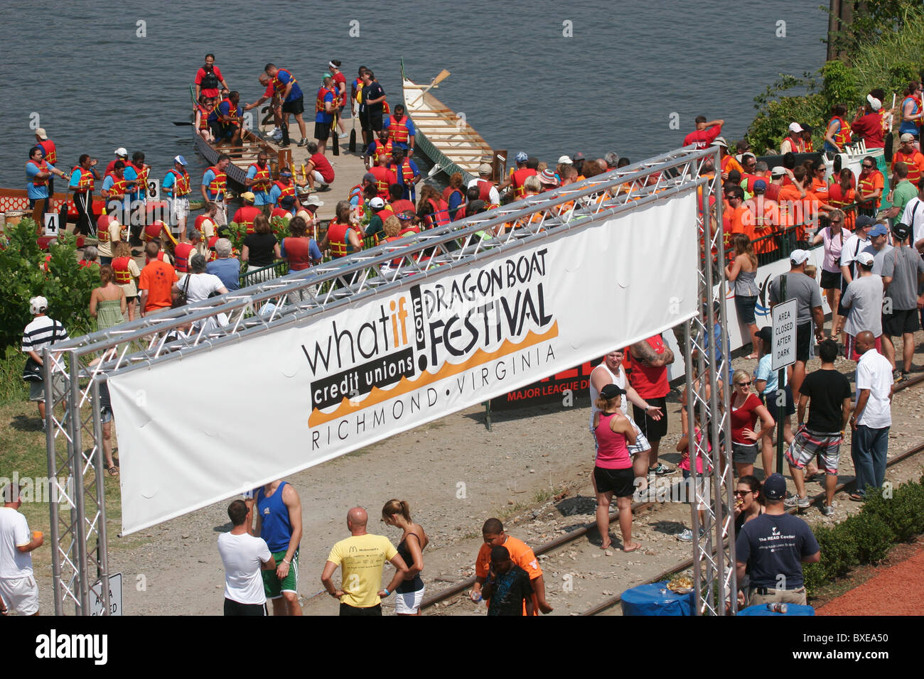 Duanwu-Fest (Chinesisch: 端午節/端午节), auch bekannt als Drachenboot-Festival einen Urlaub in China in Richmond, Virginia gefeiert Stockfoto