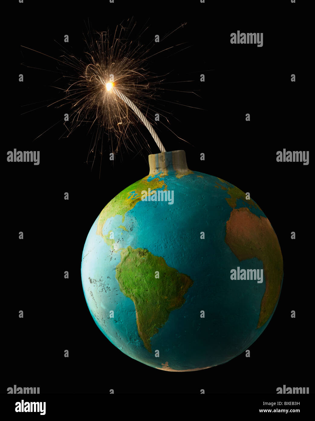 Globale Bombe Stockfoto
