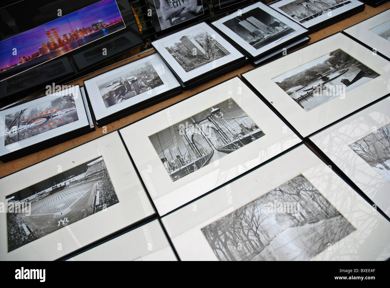 John Lennon Denkmal an der Stelle seiner Ermordung Städte im Central Park in New York Stockfoto