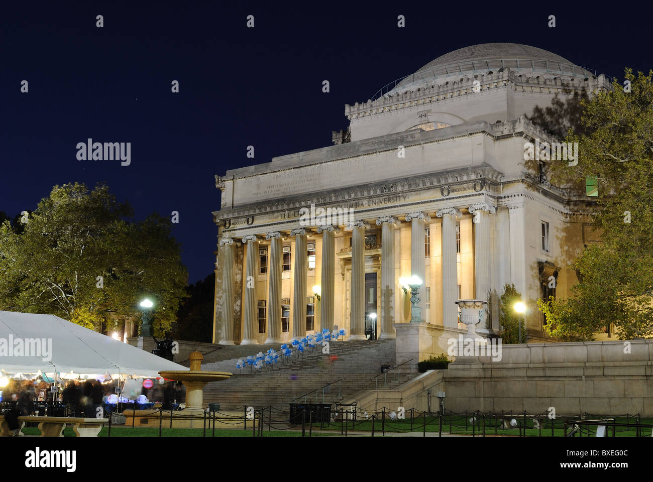 Die Bibliothek der Columbia University in New York City. Stockfoto