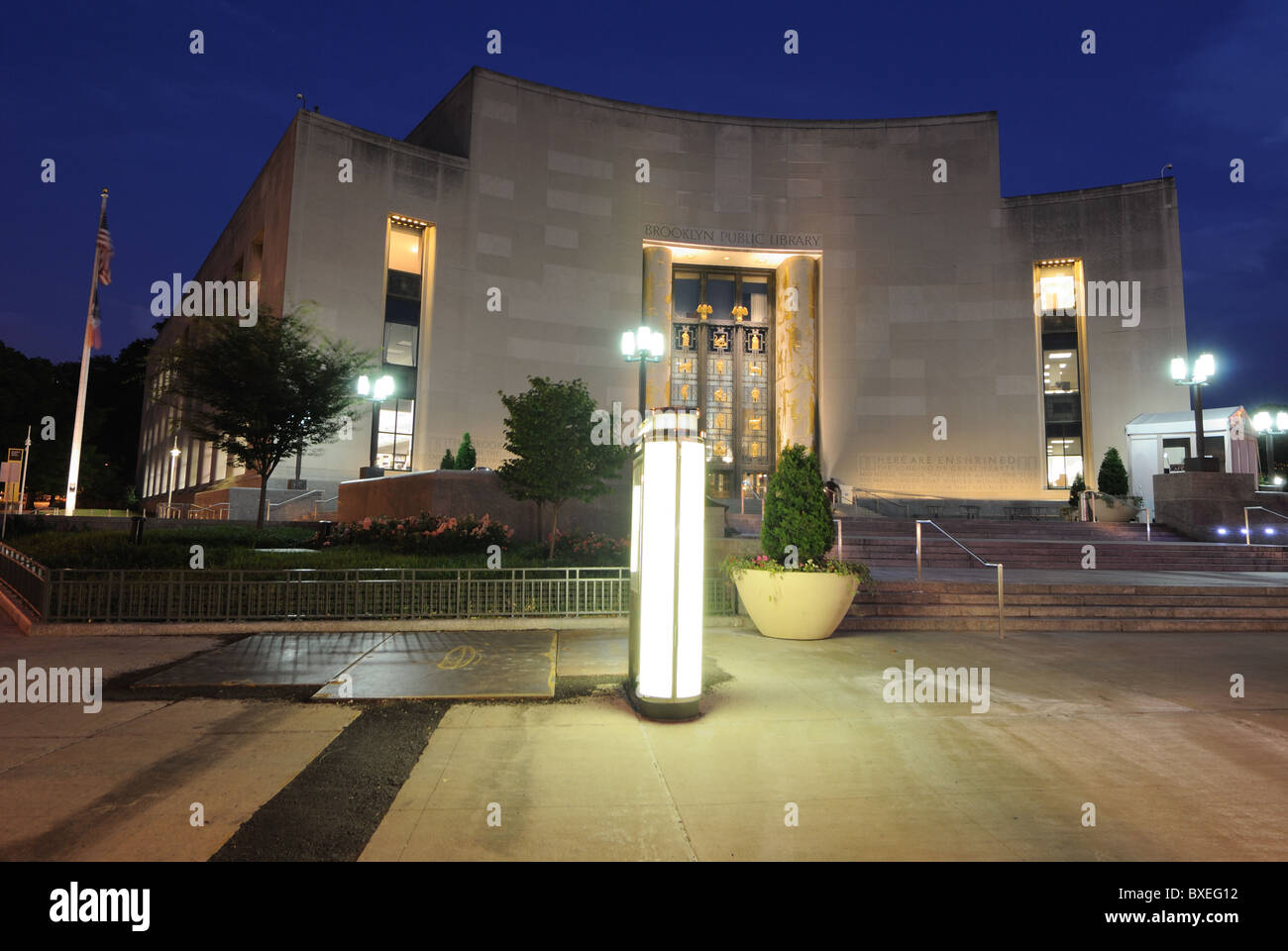 Brooklyn Public Library im Stadtteil Brooklyn in New York City. Stockfoto