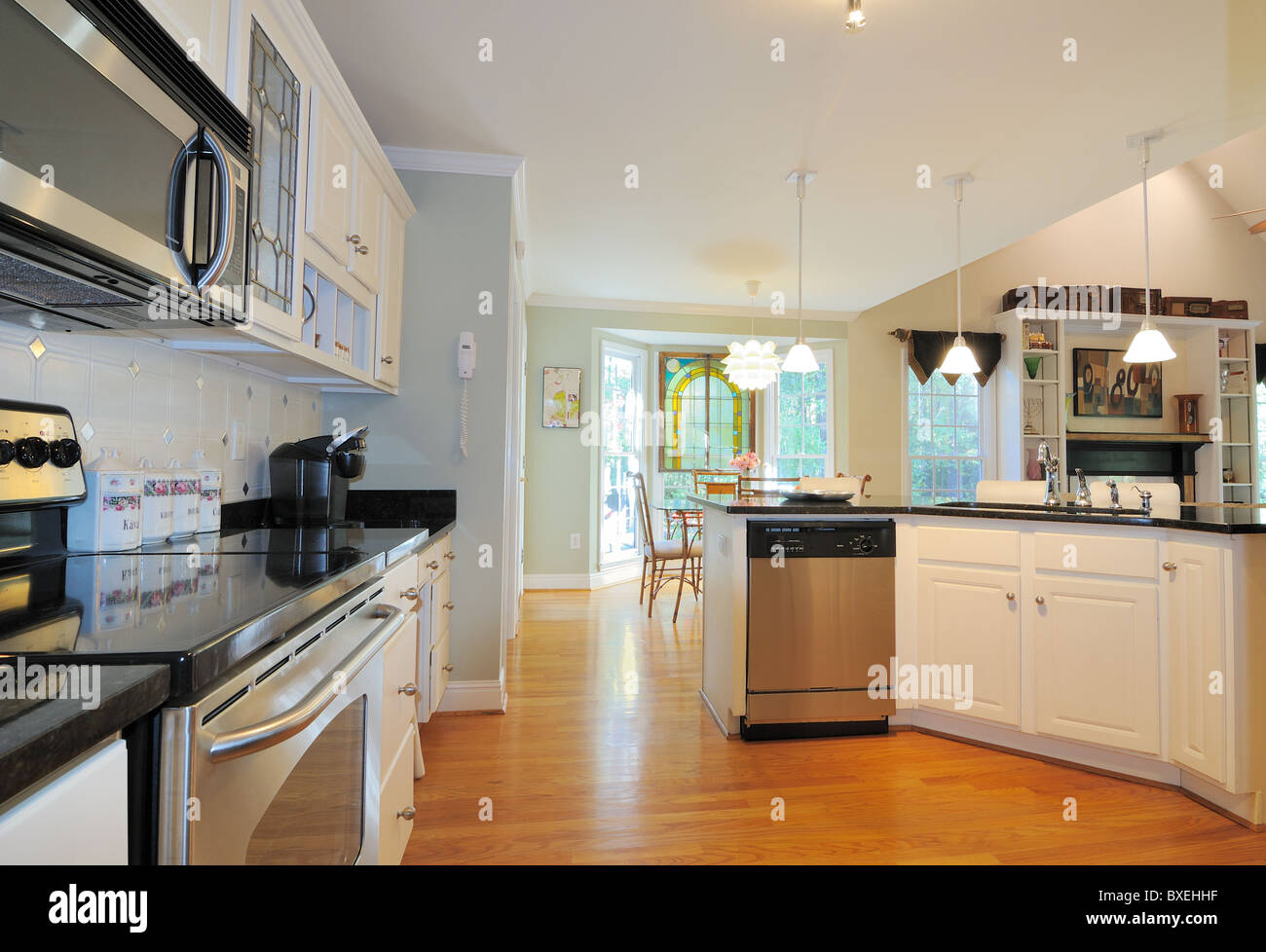 Moderne Küche Platz Stockfoto